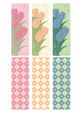 3 Tulip Circuitboard Bookmarks