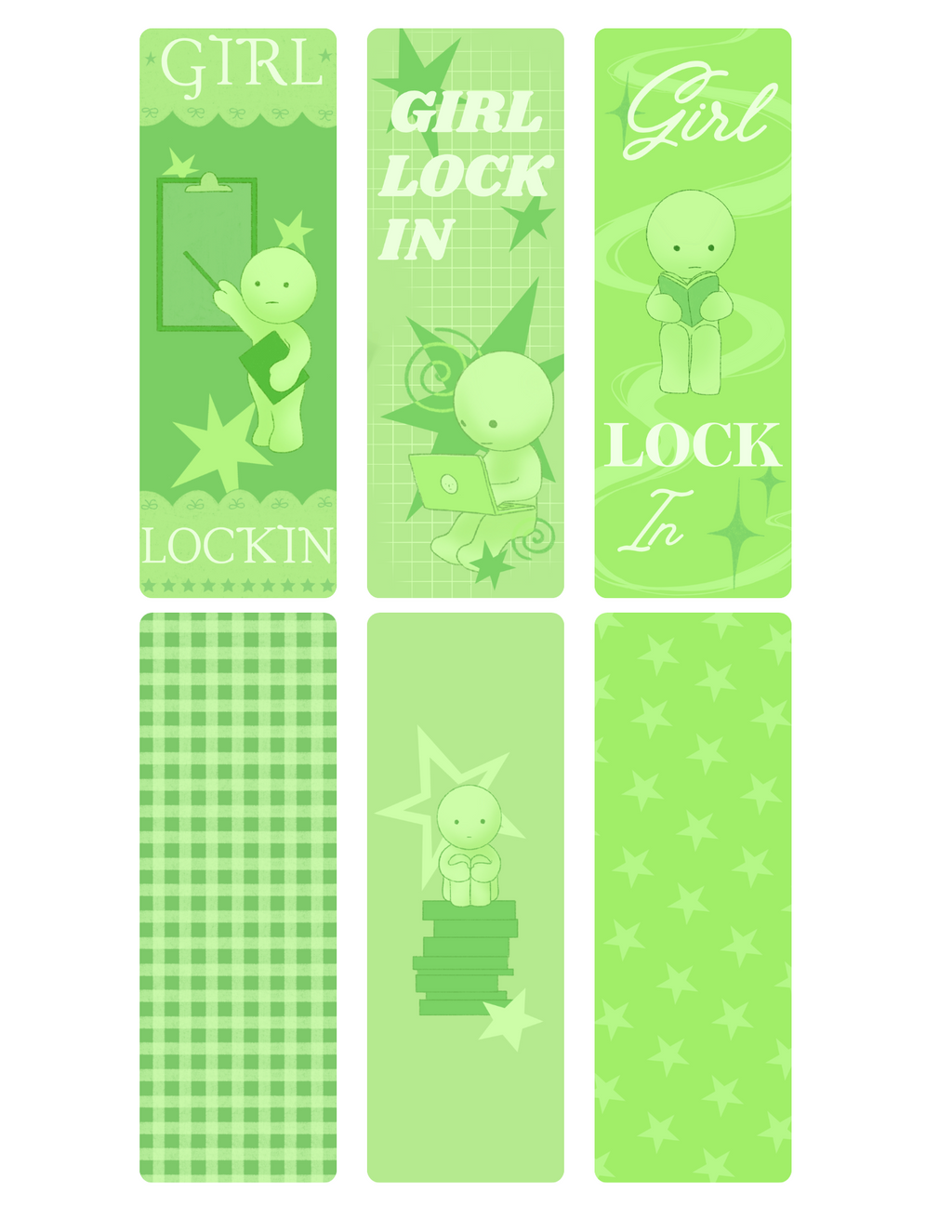 3 'Lock In' Smiski Bookmarks