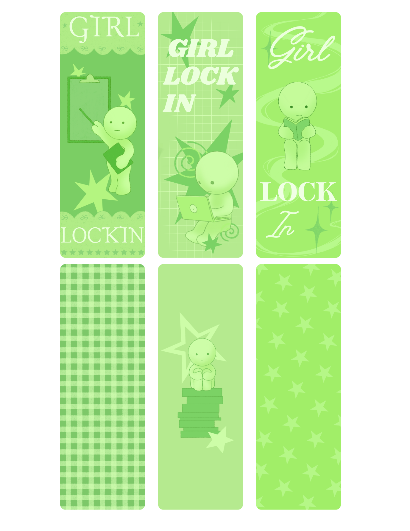 3 'Lock In' Smiski Bookmarks