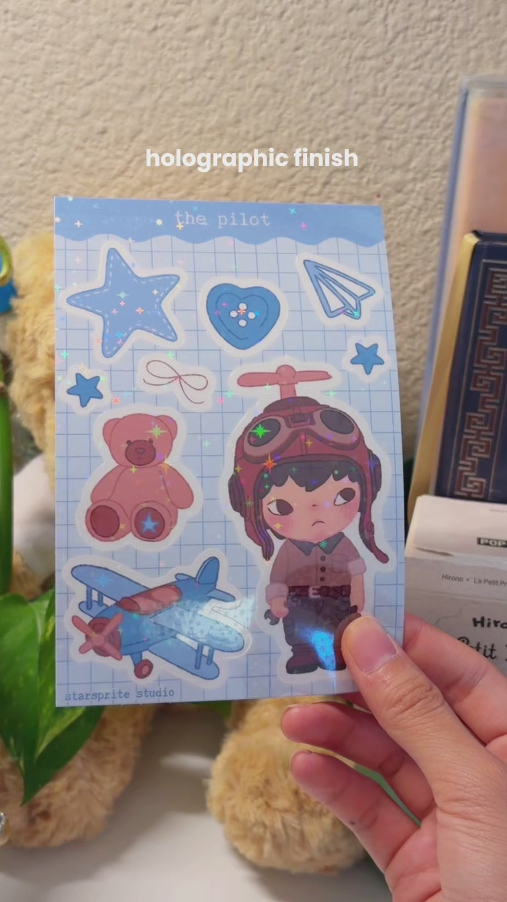 Hirono 'The Pilot' 4x6 Sticker Sheet