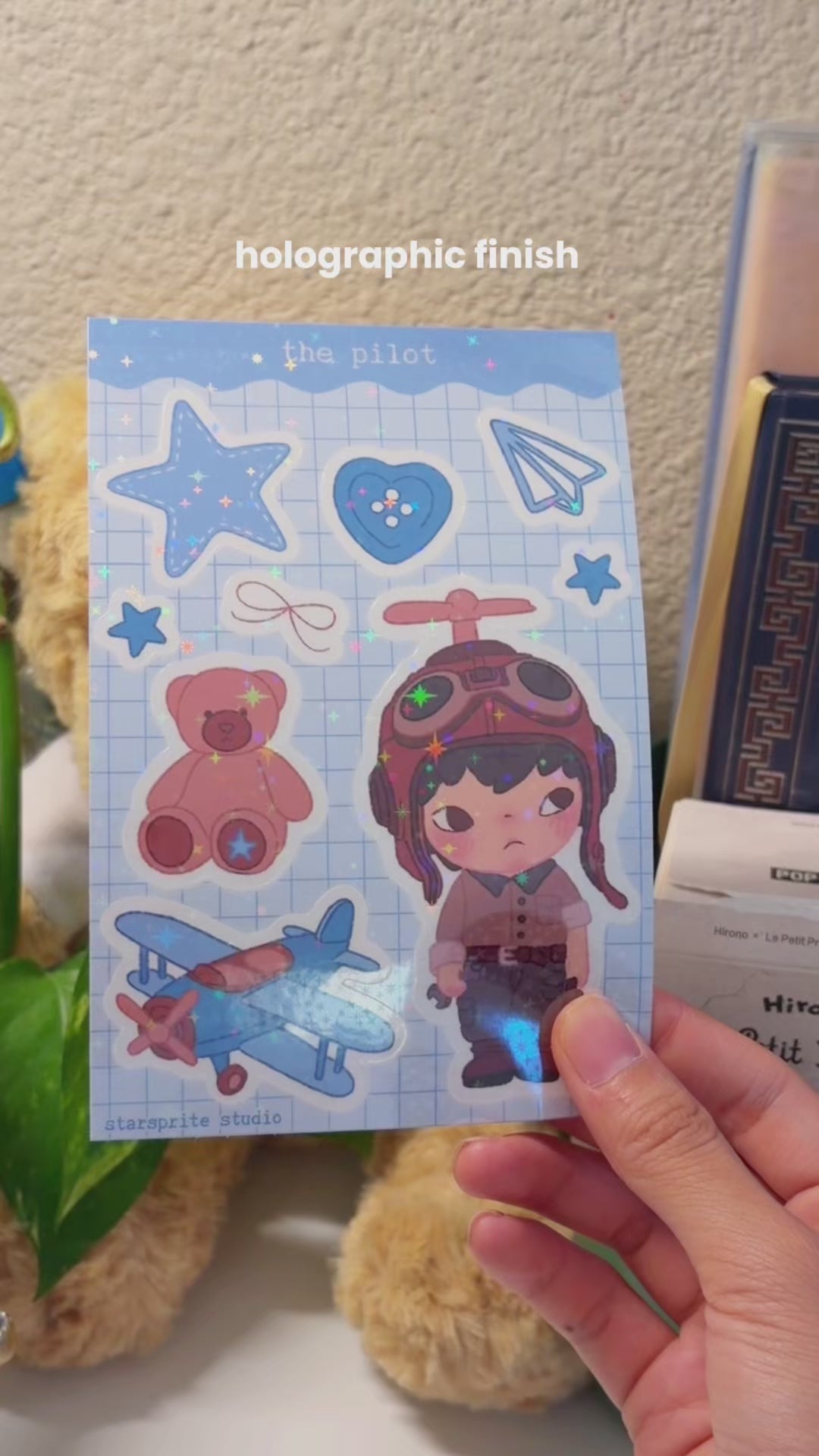 Hirono 'The Pilot' 4x6 Sticker Sheet