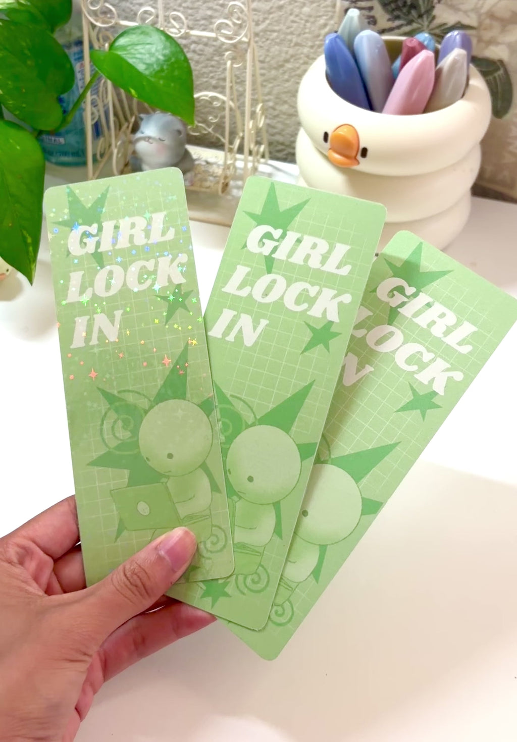 3 'Lock In' Smiski Bookmarks